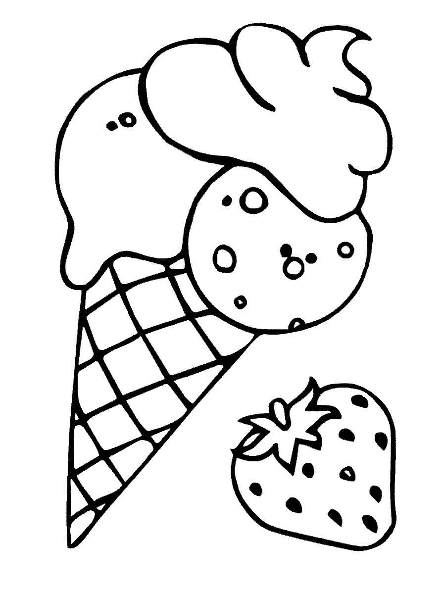 desenho de picolé para colorir