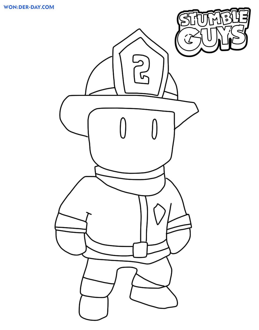 personagens do stumble guys para desenhar