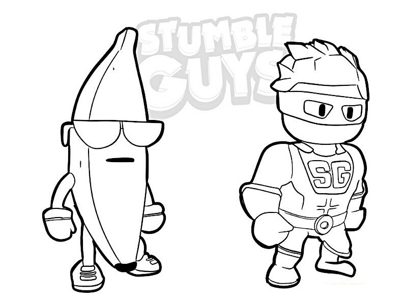 personagens do stumble guys para desenhar