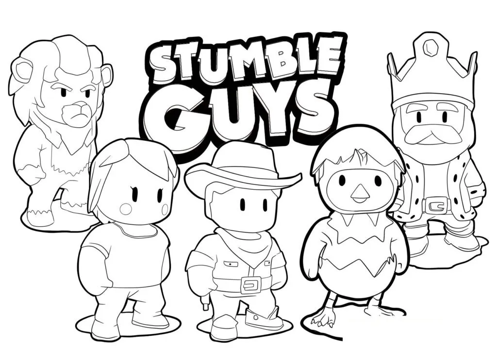skins do stumble guys para colorir