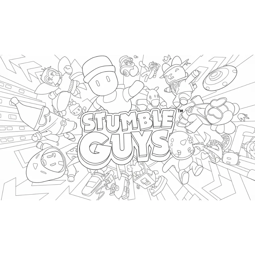 stumble guys coloring pages free