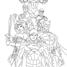 colorir personagens dc comics