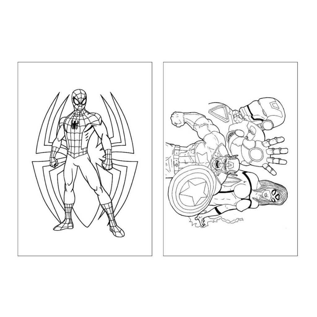desenhos de super heróis baby