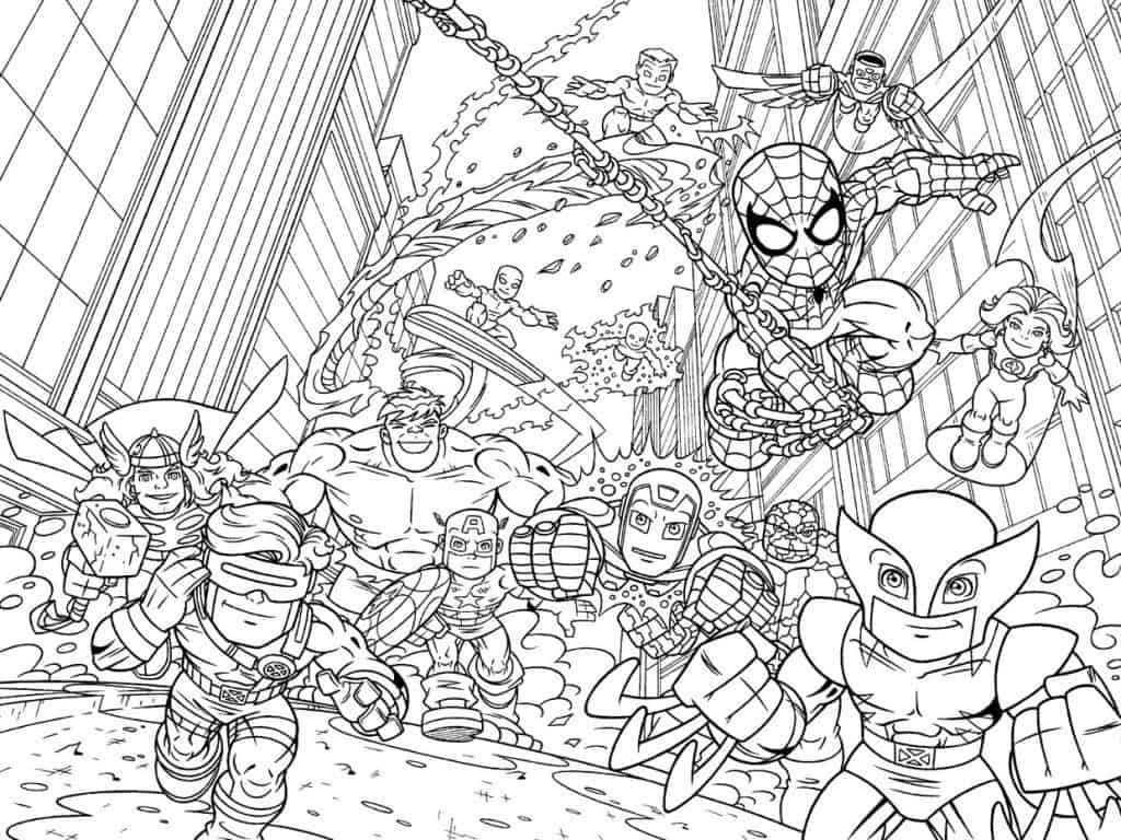 desenhos de super heróis fofos