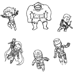 desenhos marvel para imprimir e pintar