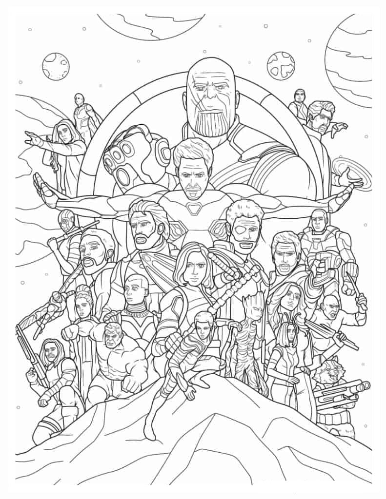 desenhos marvel para imprimir e pintar
