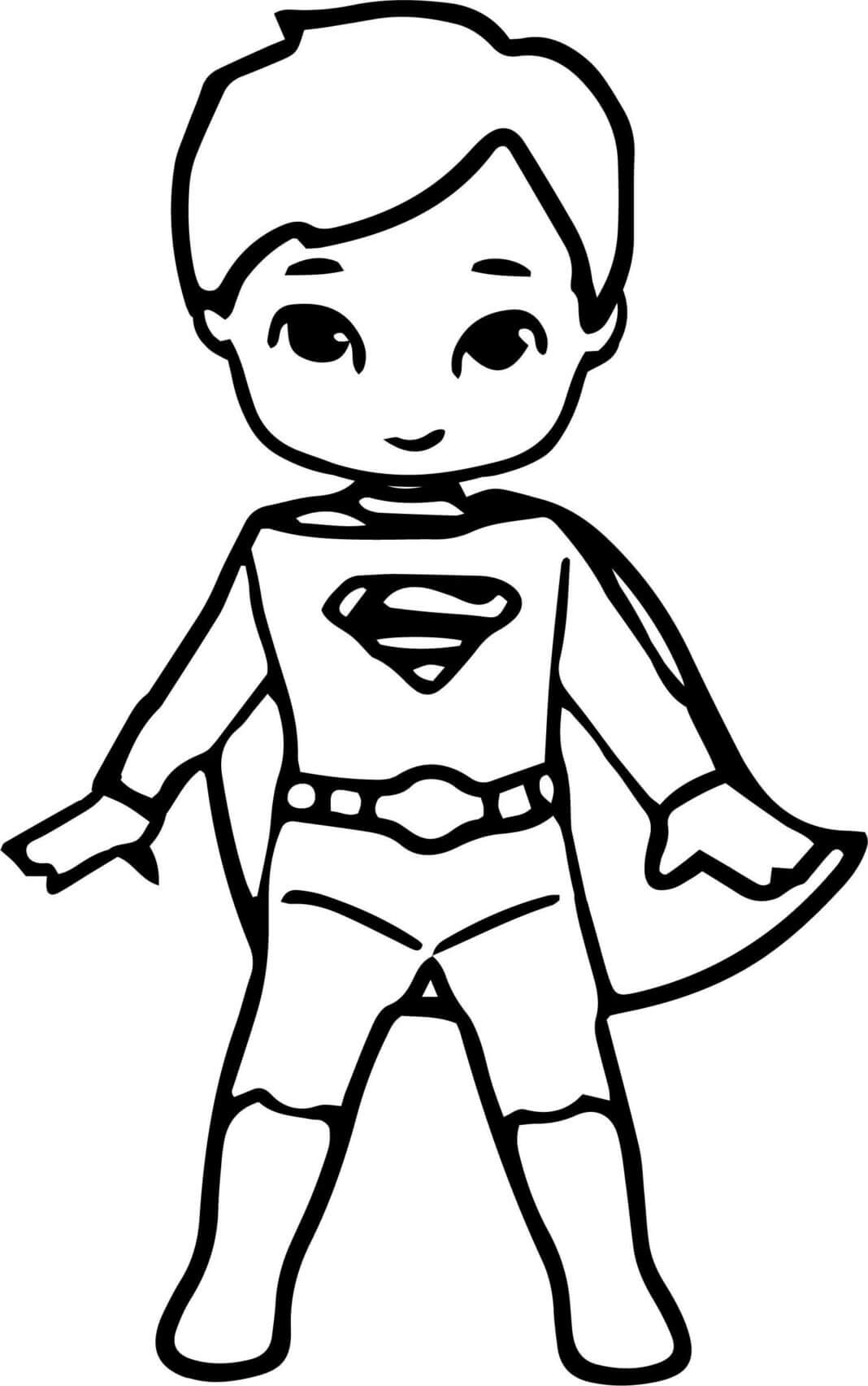 superman desenho para colorir infantil