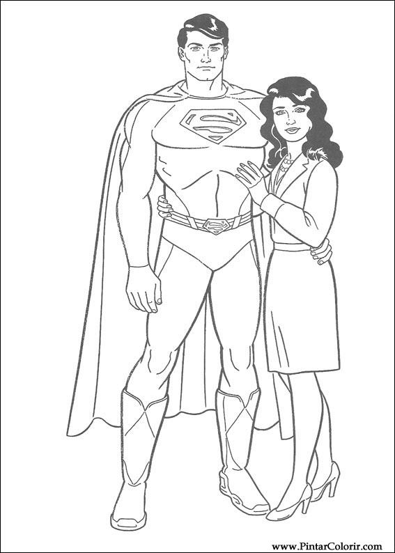 desenho do super homem para pintar