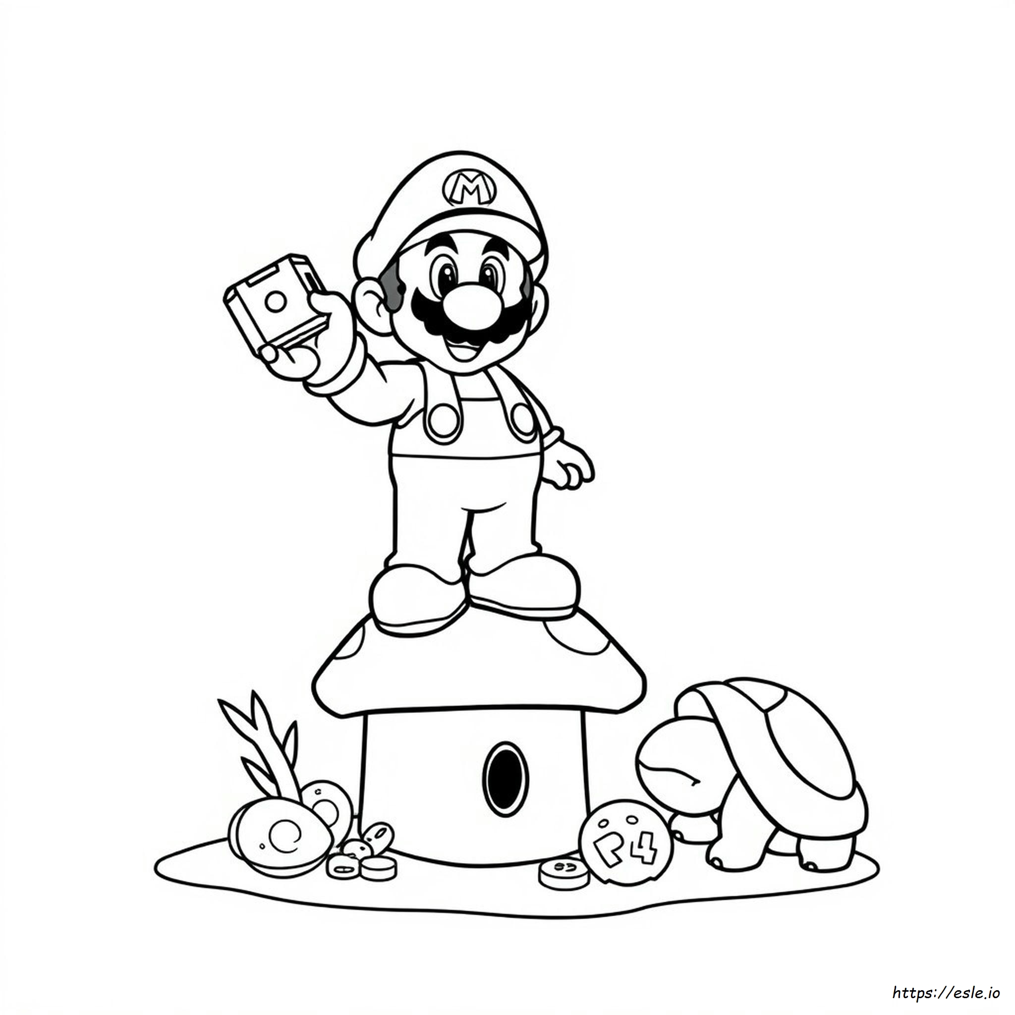 mario coloring sheets for kids