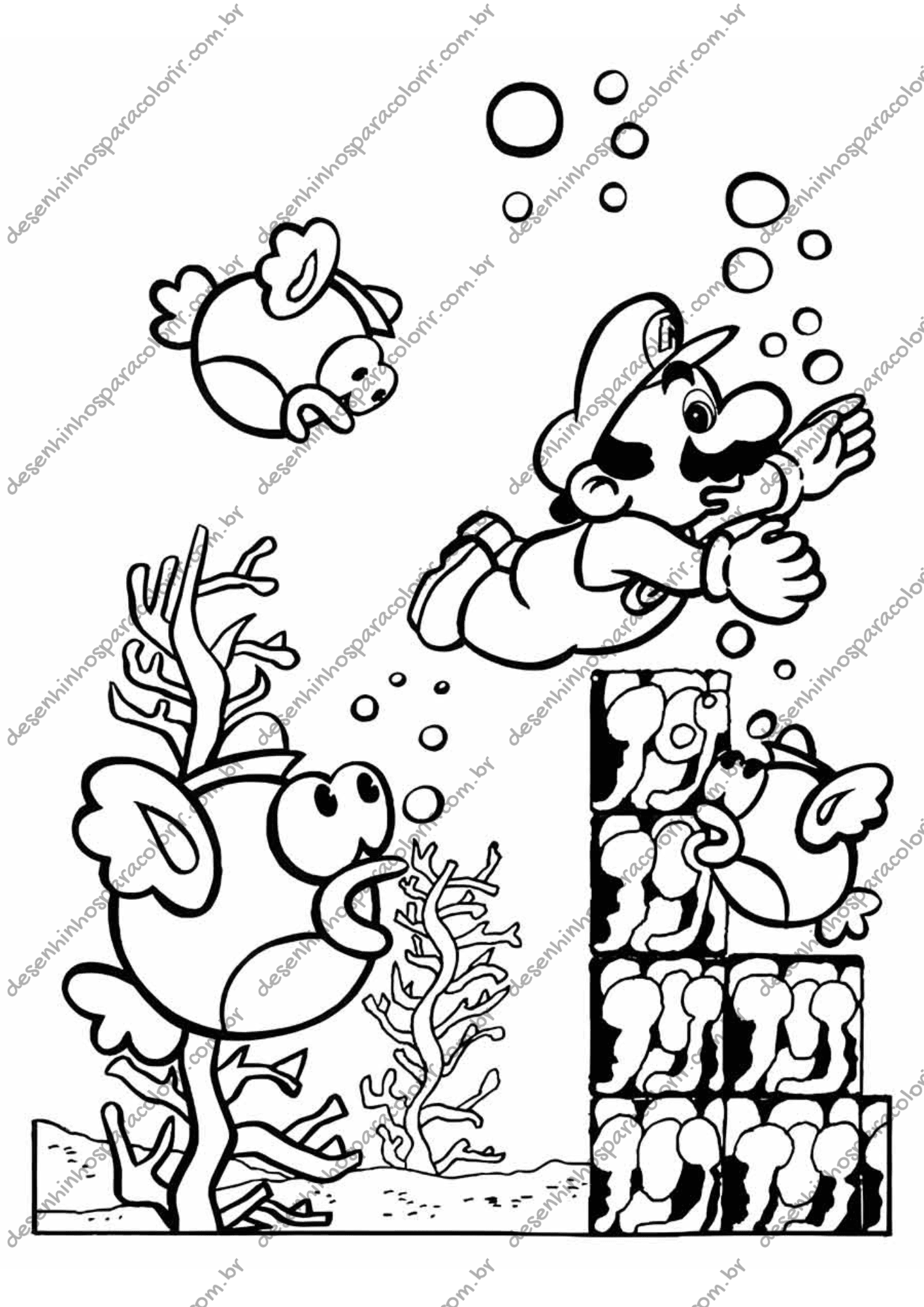 mario coloring sheets for kids