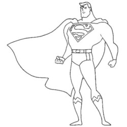 superman para colorir grátis