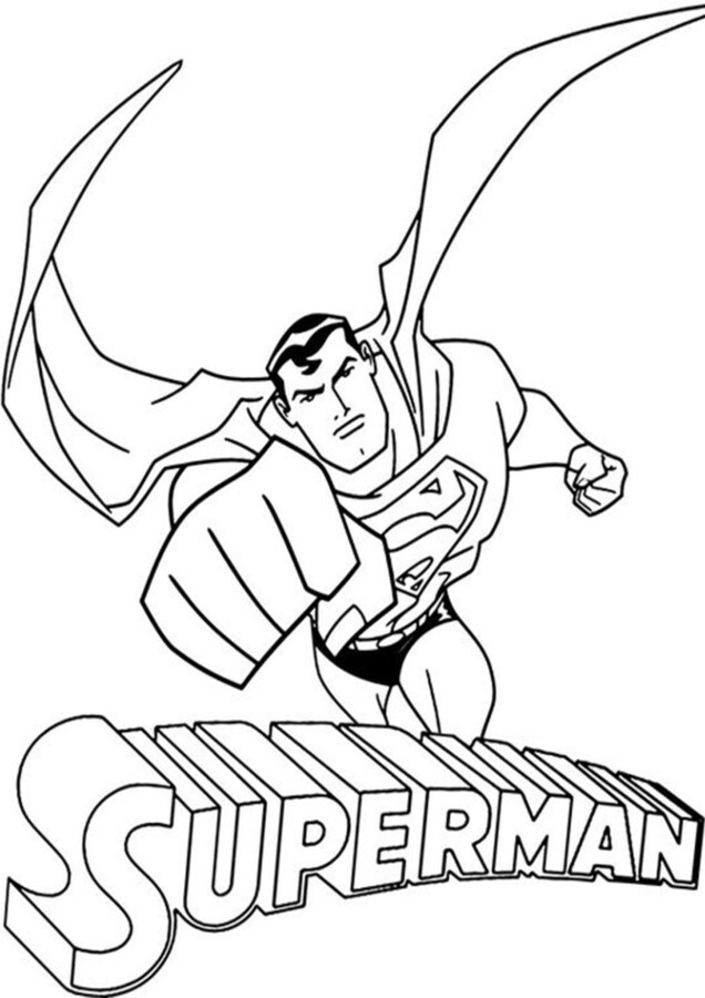 desenho do super homem para pintar