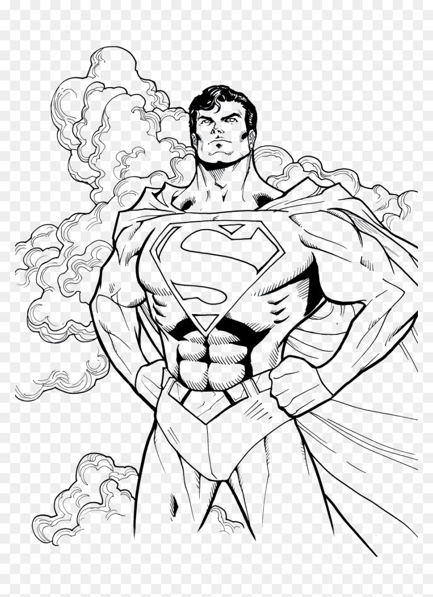 desenho do superman com capa