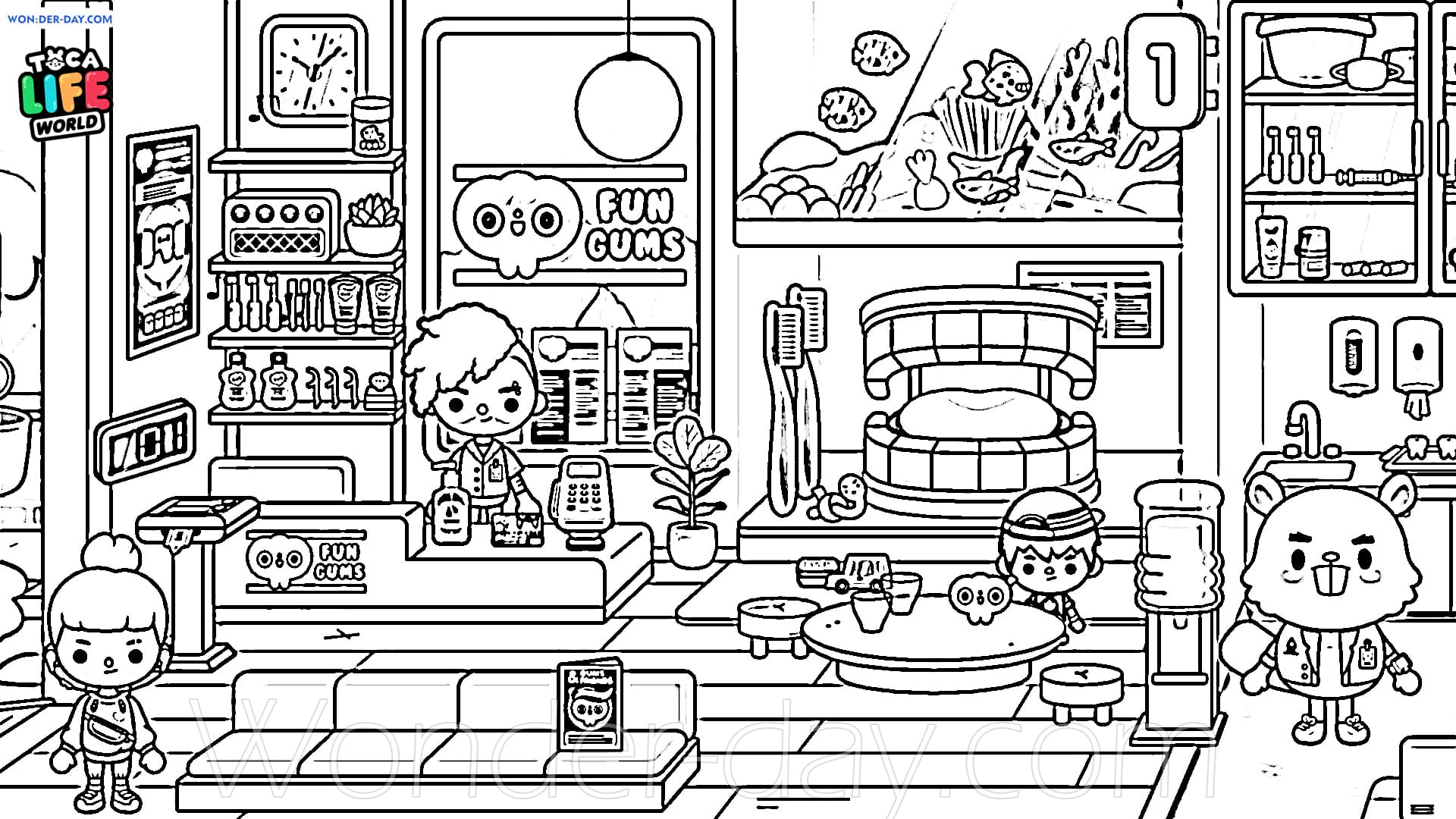 toca life world colorir