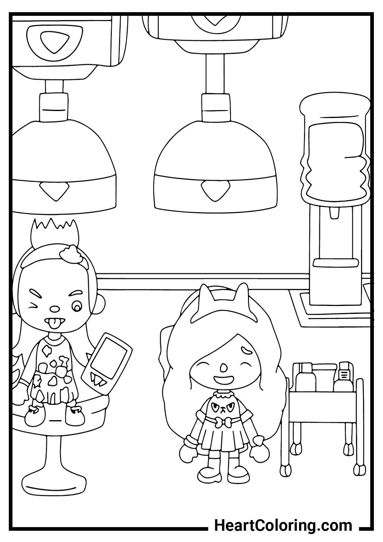 como pintar desenhos toca life world