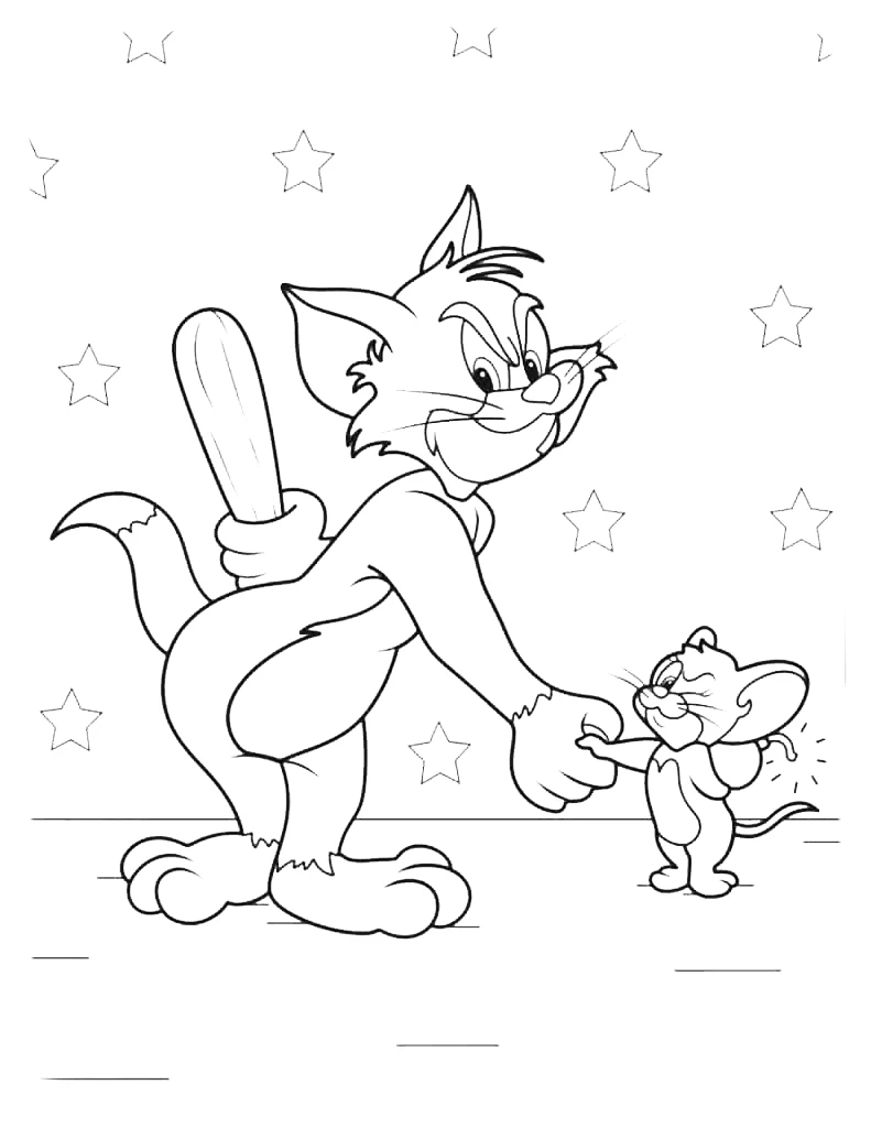 imagens tom e jerry para colorir