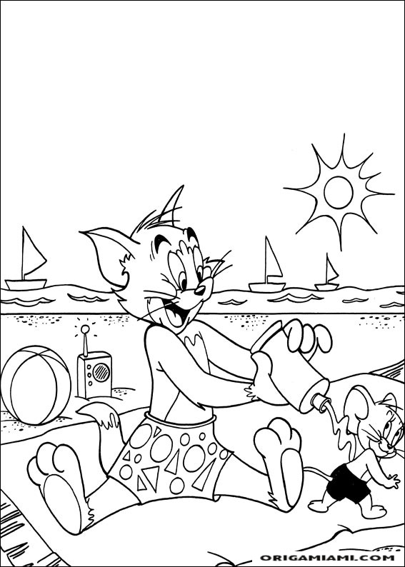 personagens tom e jerry para colorir