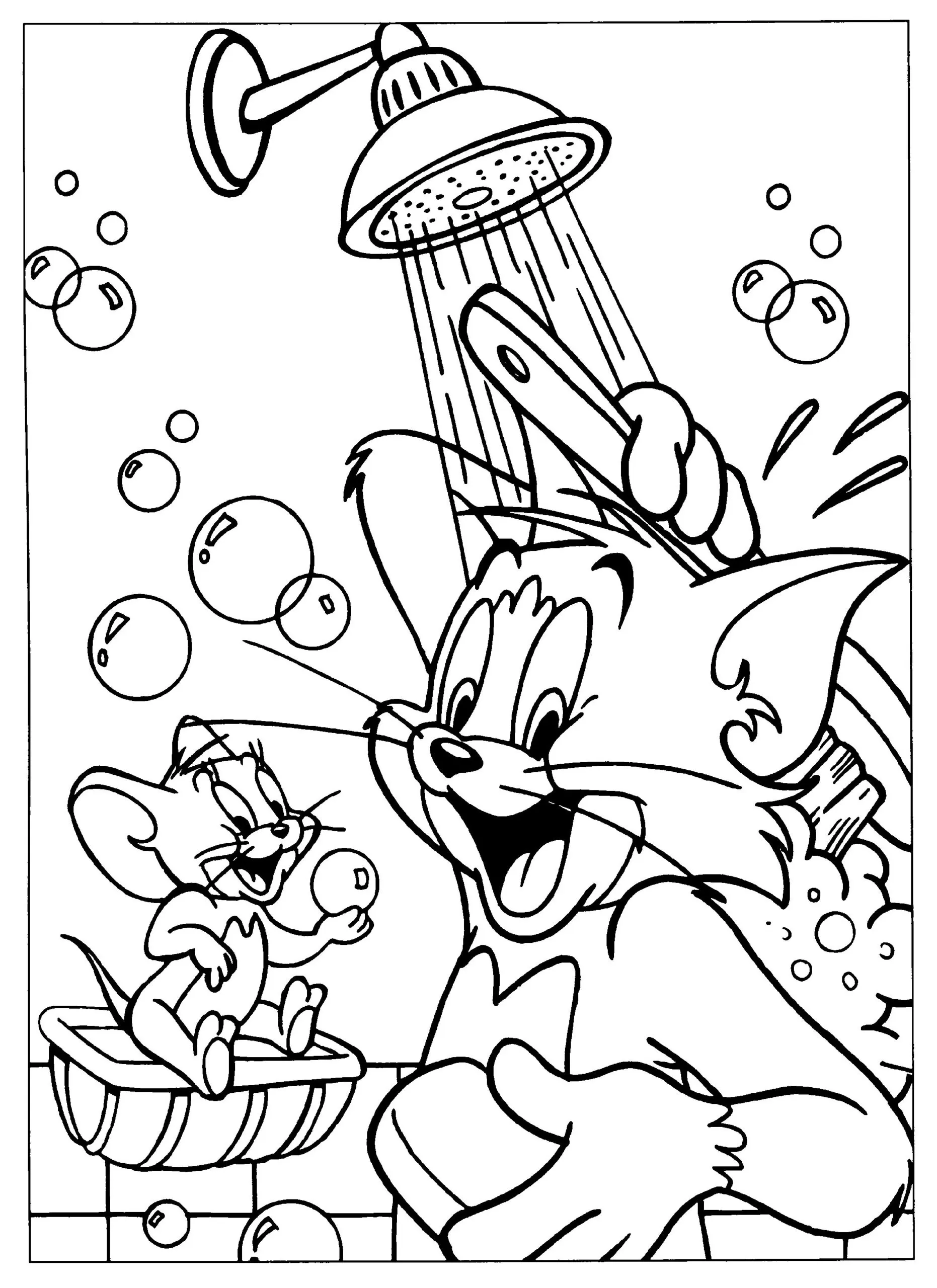 tom e jerry cenas para pintar