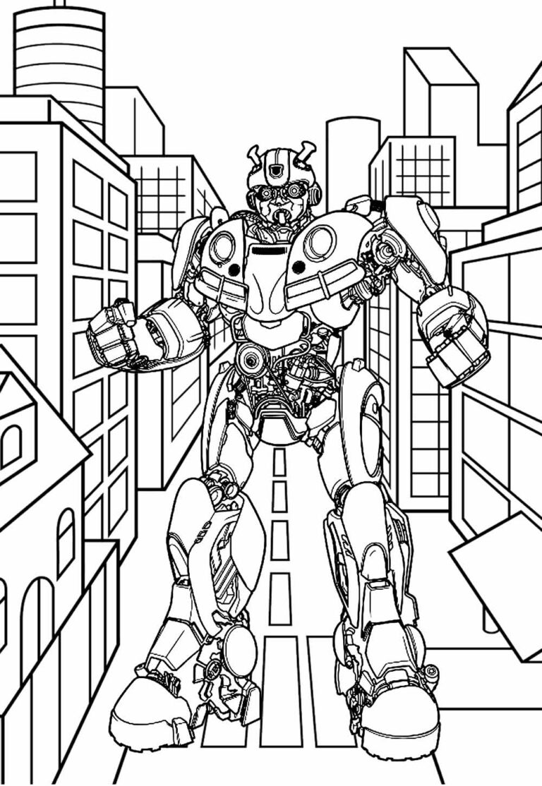 desenhos do Bumblebee para colorir grátis