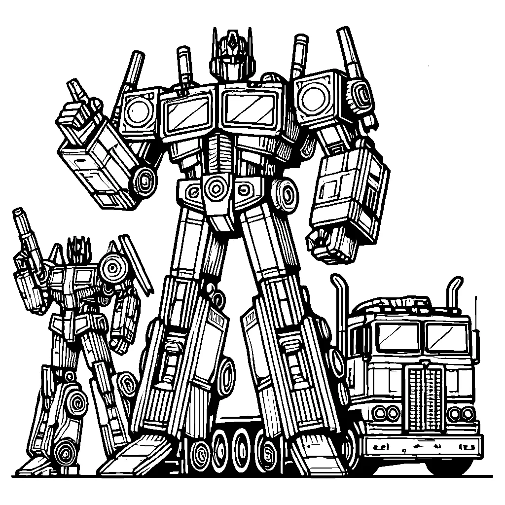 Bumblebee modo carro para colorir