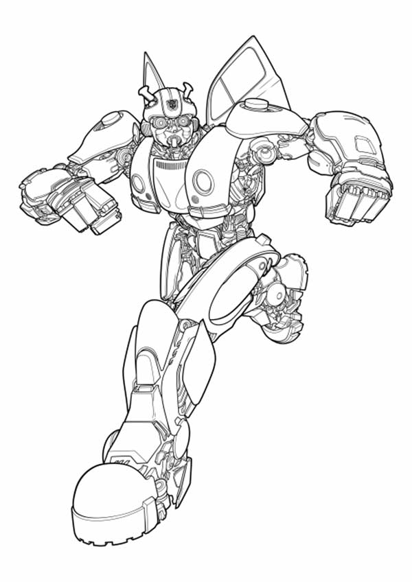 Bumblebee live-action para colorir