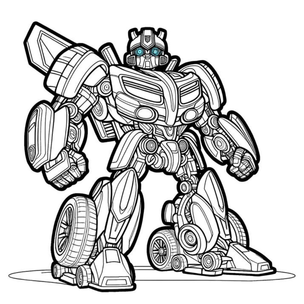Bumblebee live-action para colorir
