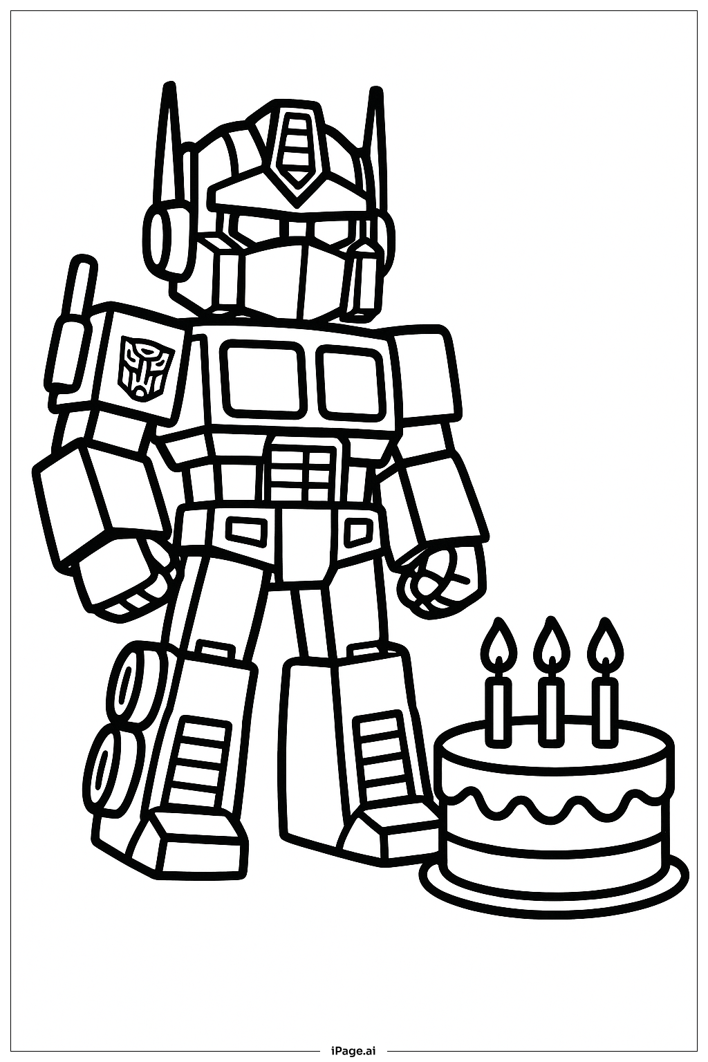 desenho Optimus Prime alta resolução