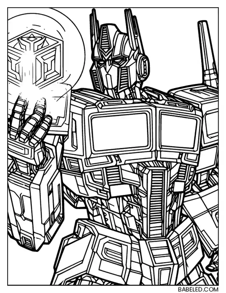 desenho Optimus Prime caminhão