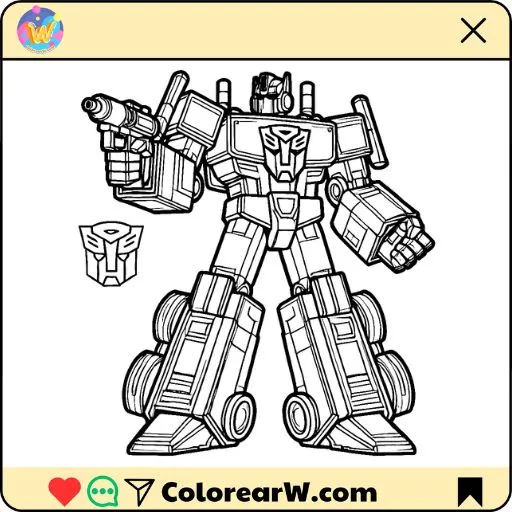 desenho Optimus Prime detalhado
