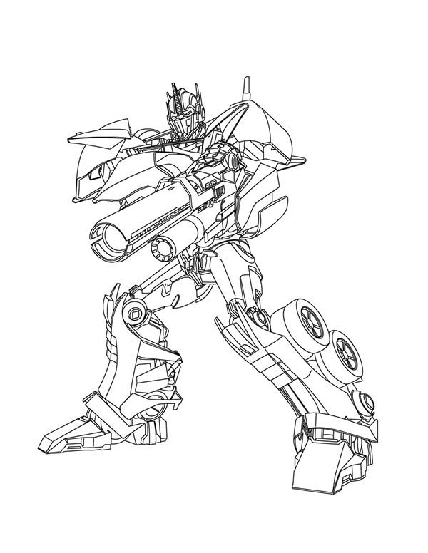 desenho Optimus Prime em PDF