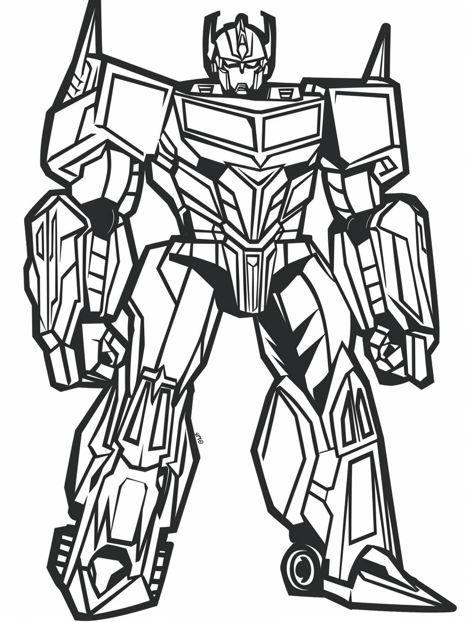 desenho Optimus Prime fácil