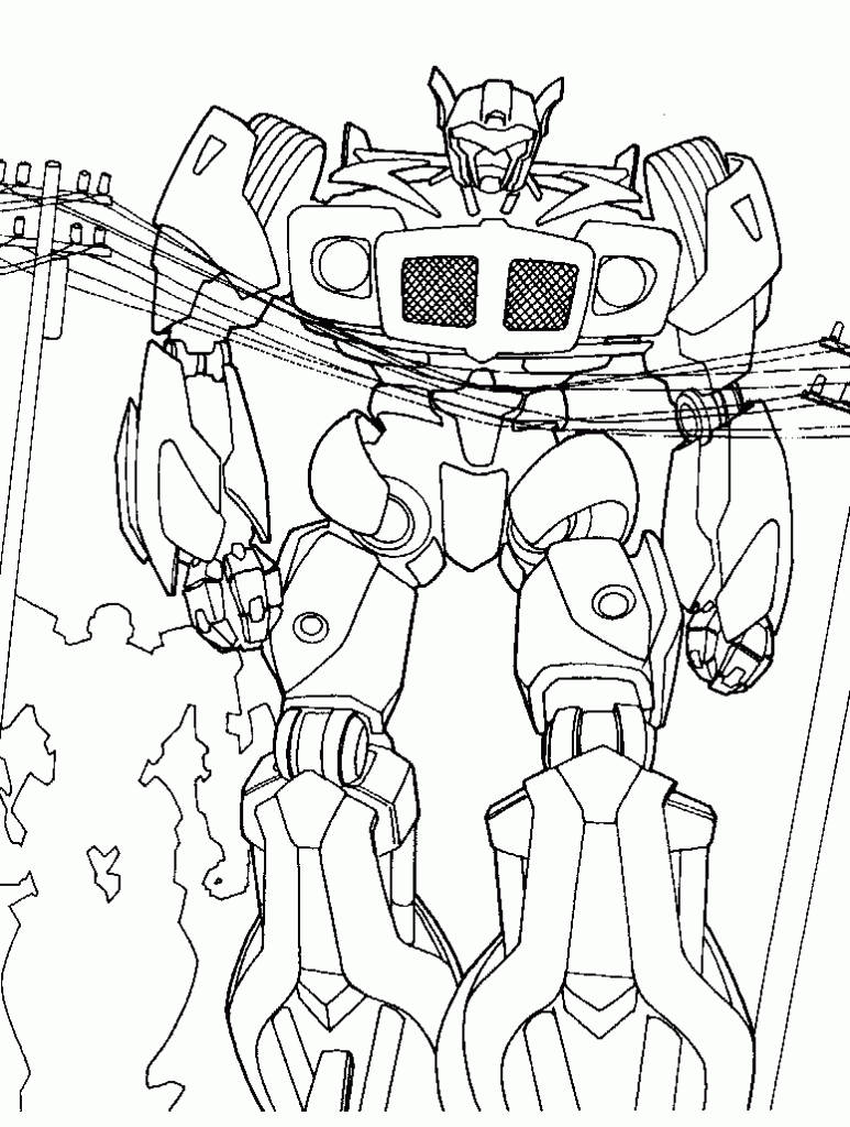 desenho Optimus Prime detalhado