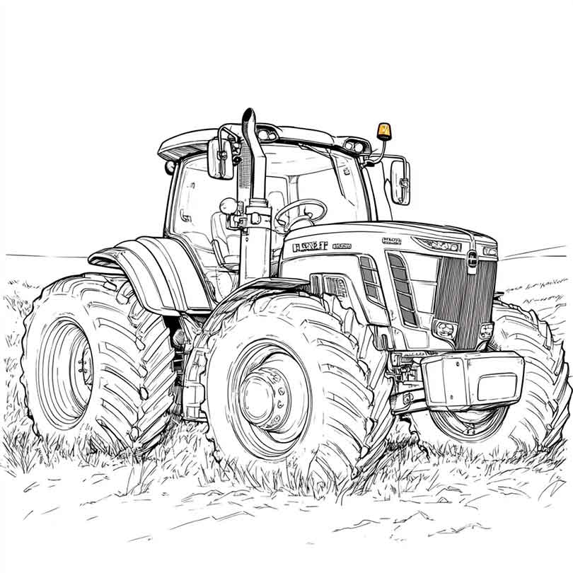 desenho de trator infantil