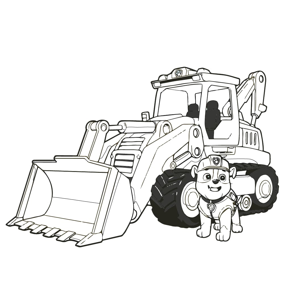 trator de desenho animado