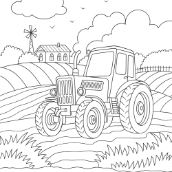 trator de fazenda para pintar