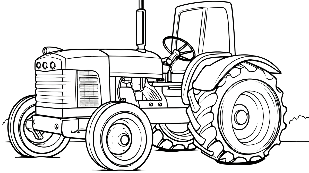 desenho de trator infantil