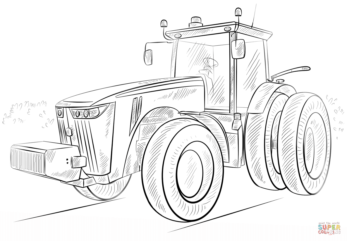 desenho trator John Deere para imprimir
