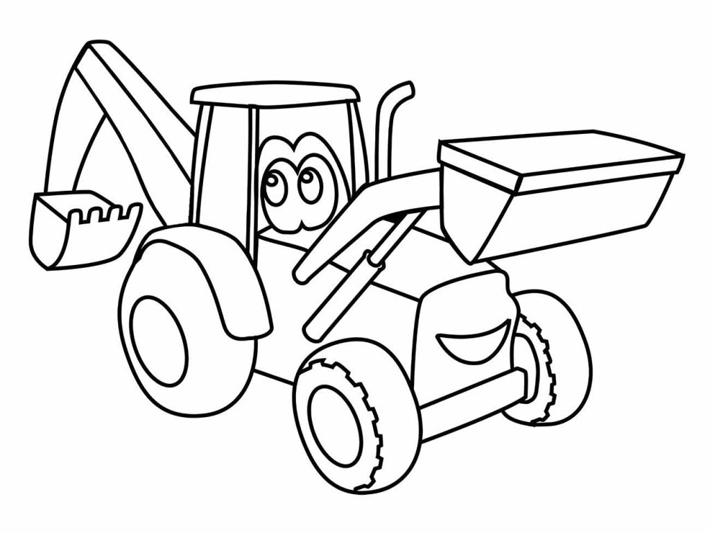 colorir trator John Deere grátis