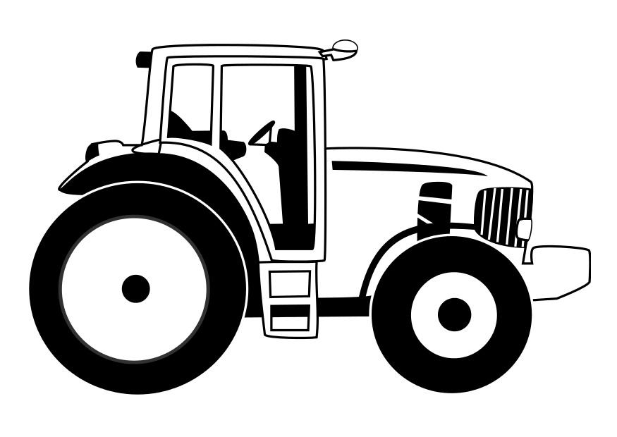 trator John Deere realista para colorir
