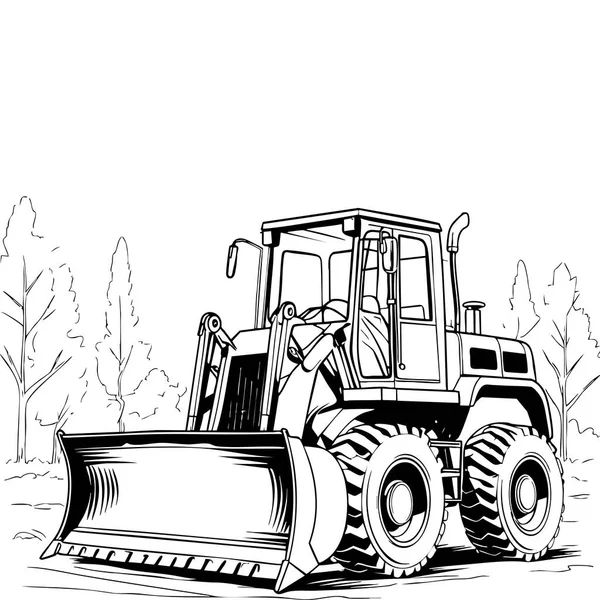 trator John Deere cartoon para colorir
