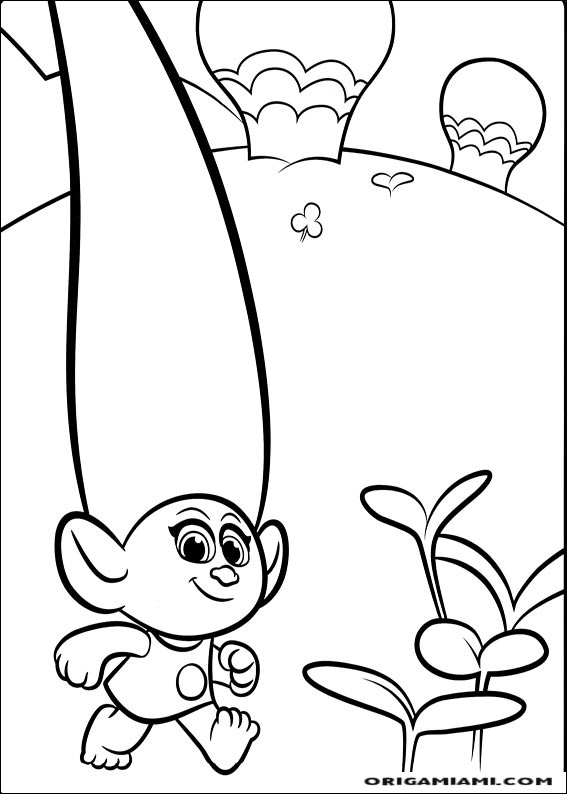 imprimir desenhos Trolls