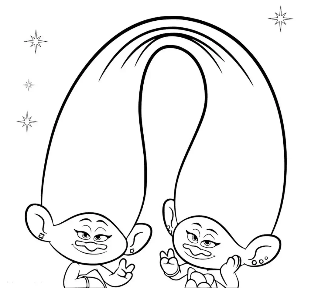cores para personagens Trolls