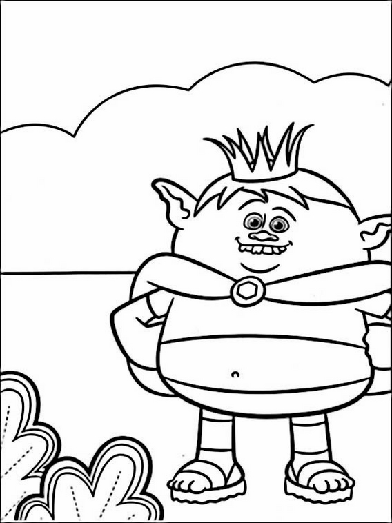 desenho da Poppy para colorir