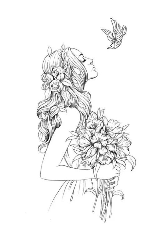 desenhos tumblr para colorir em alta resolução