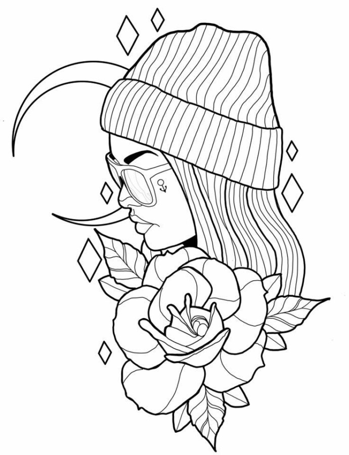 desenhos tumblr de animais para colorir