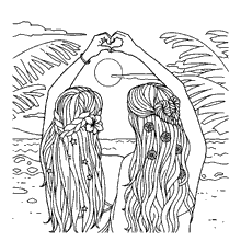 desenhos tumblr de paisagens para colorir