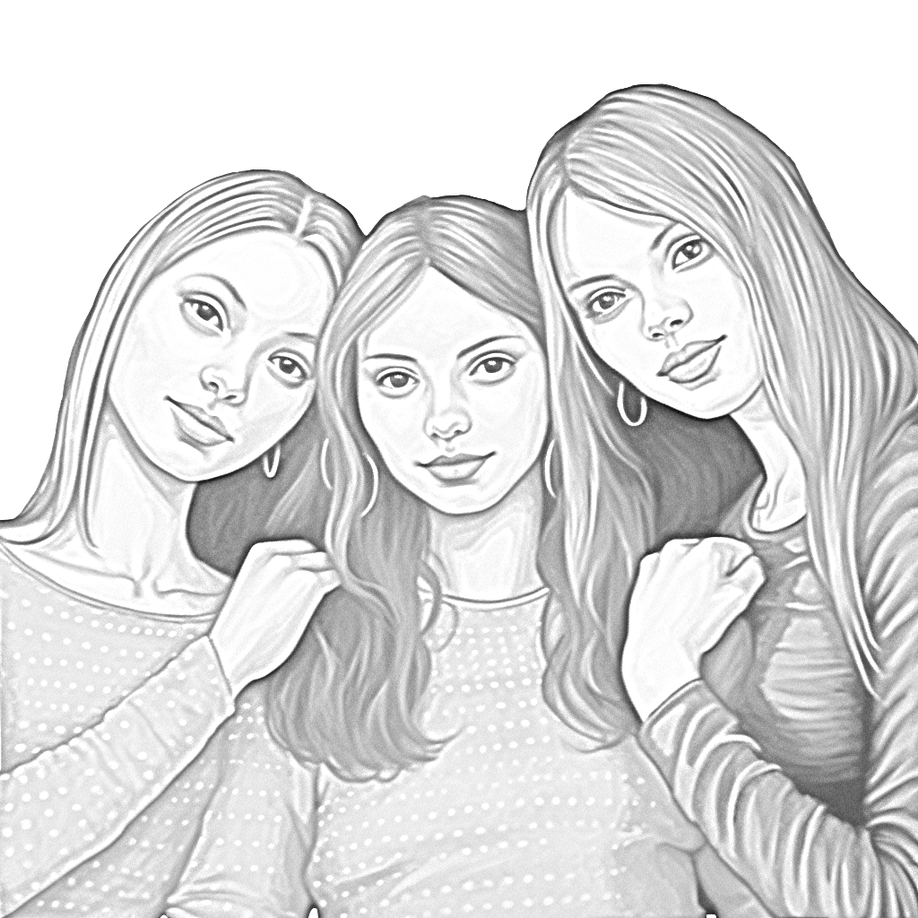 ilustração amizade tumblr