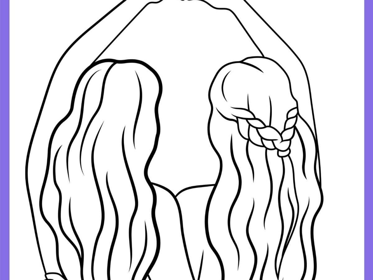 desenho para imprimir bff