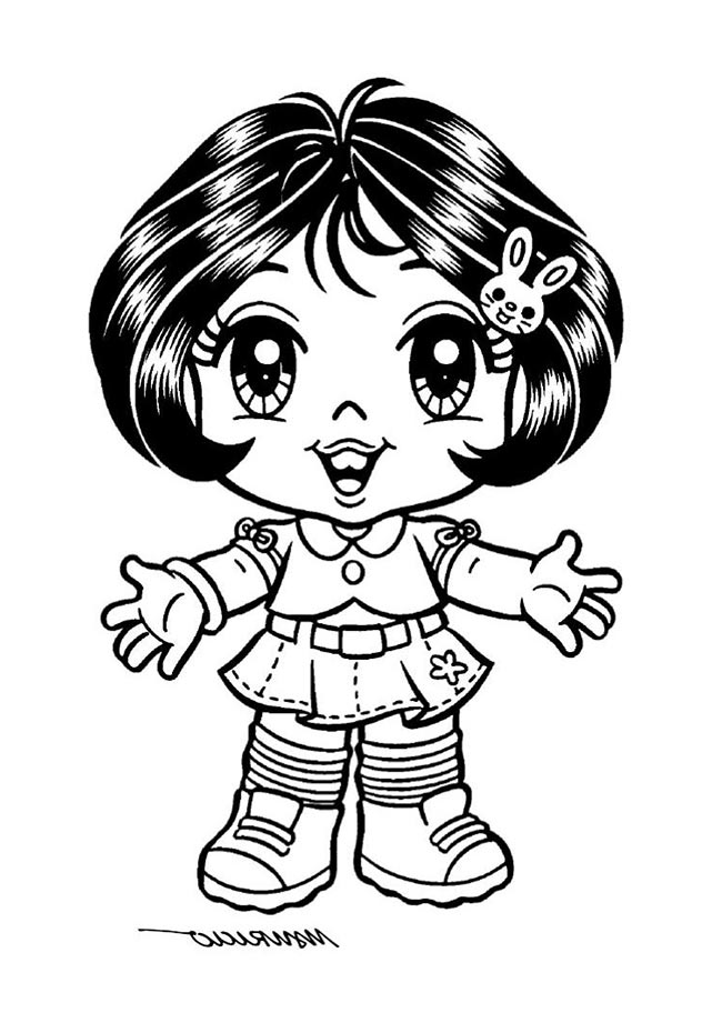 mônica jovem para colorir