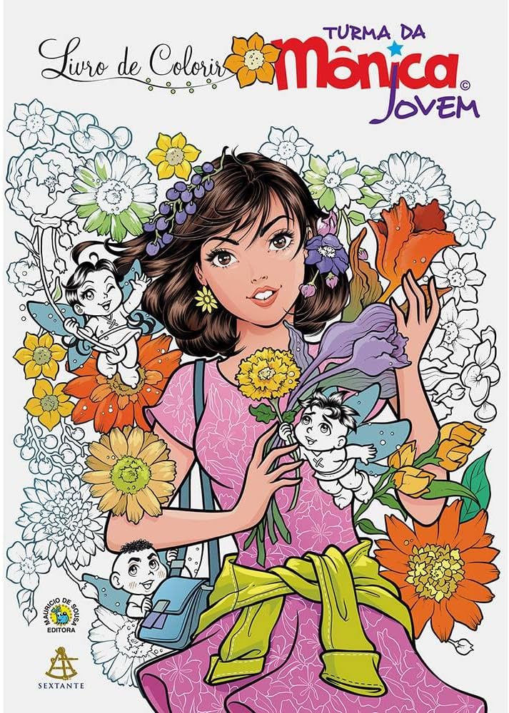 mônica jovem para colorir